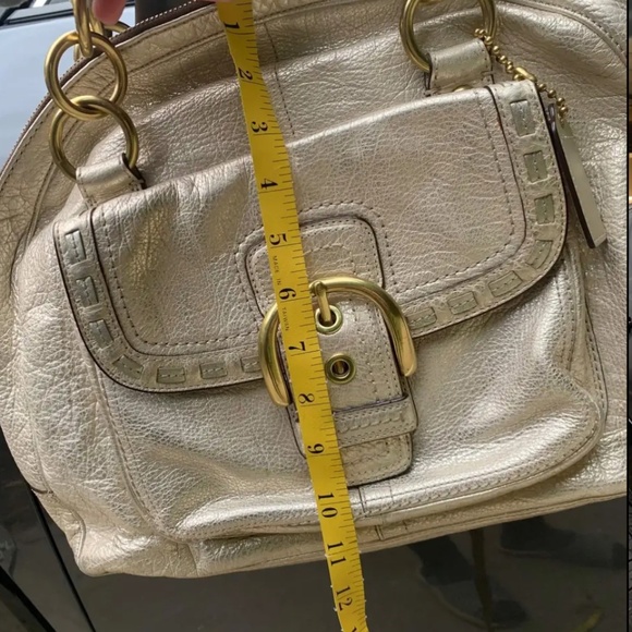 Coach Metallic Large Shoulder Tote Bag Purse with dust bag - Picture 2 of 8